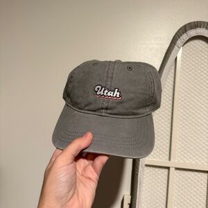 Gray Utah Embroidered Cap